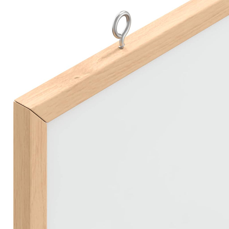vidaXL Magnetic Whiteboard with Solid Pine Wood Frame 60x30 cm