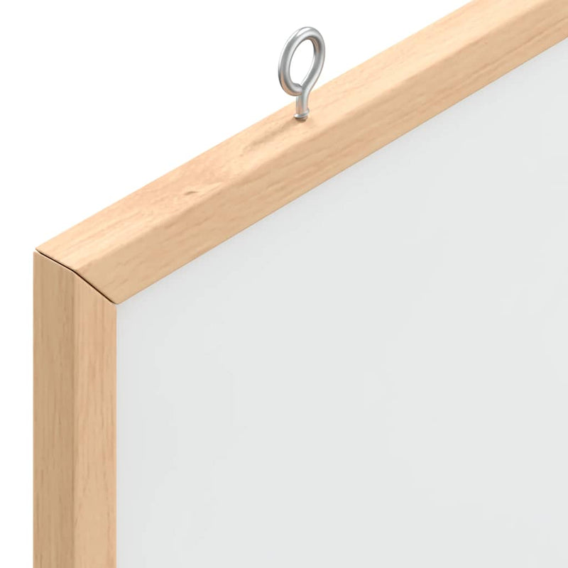 vidaXL Magnetic Whiteboard with Solid Pine Wood Frame 60x55 cm