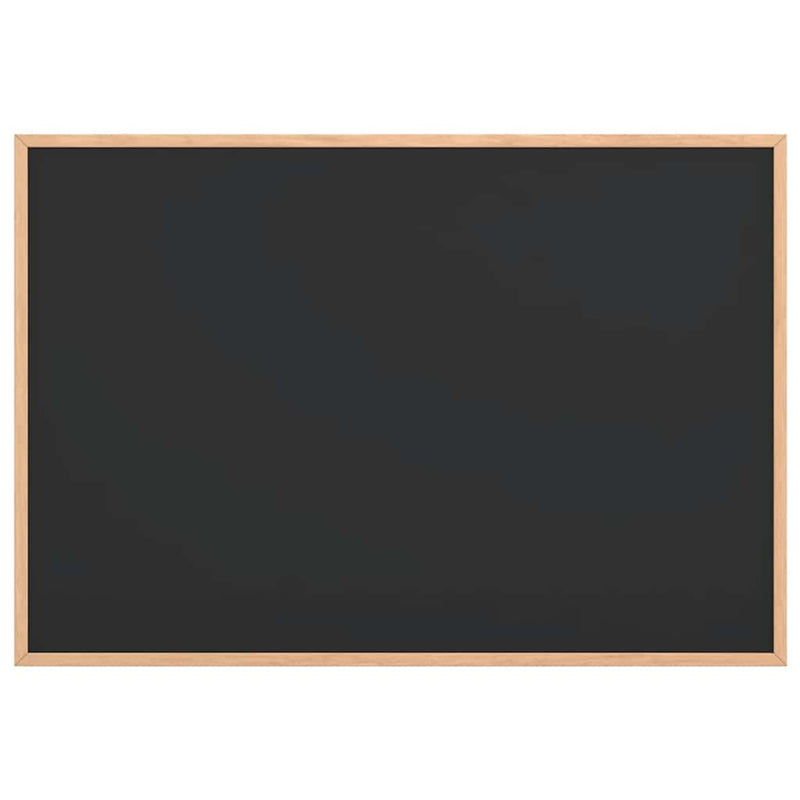 vidaXL Chalkboard with Solid Pine Wood Frame Black 80x55 cm