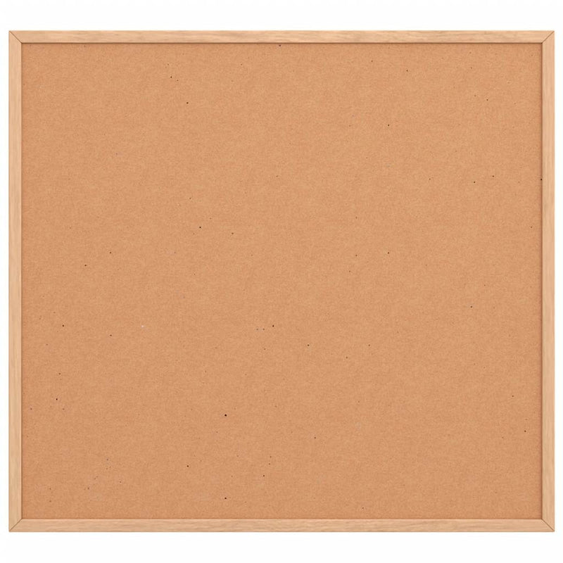 vidaXL Cork Board with Solid Pine Wood Frame 60x55 cm