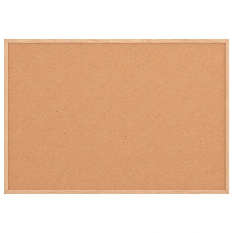 vidaXL Cork Board with Solid Pine Wood Frame 80x55 cm