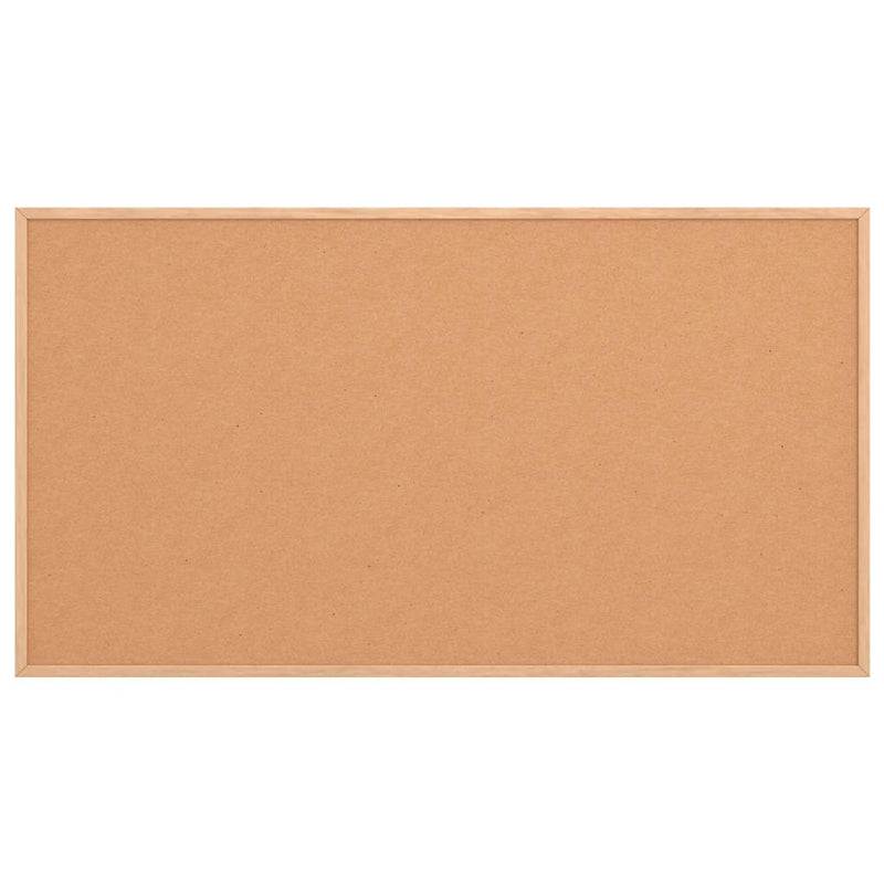 vidaXL Cork Board with Solid Pine Wood Frame 100x55 cm