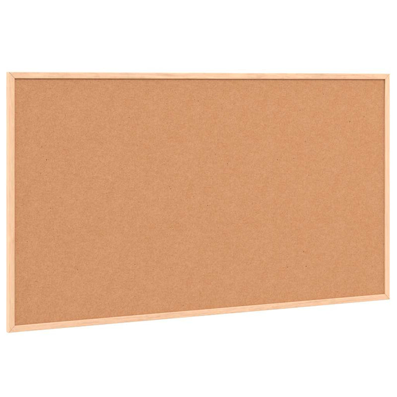 vidaXL Cork Board with Solid Pine Wood Frame 100x55 cm