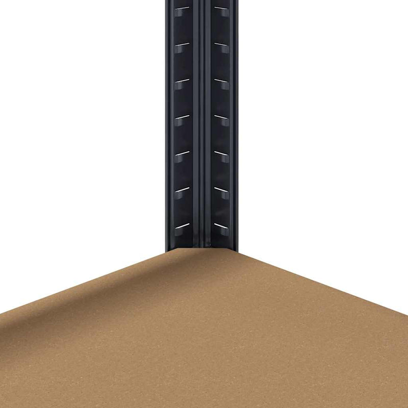 vidaXL 4-Layer Storage Shelf Anthracite Steel&Engineered Wood