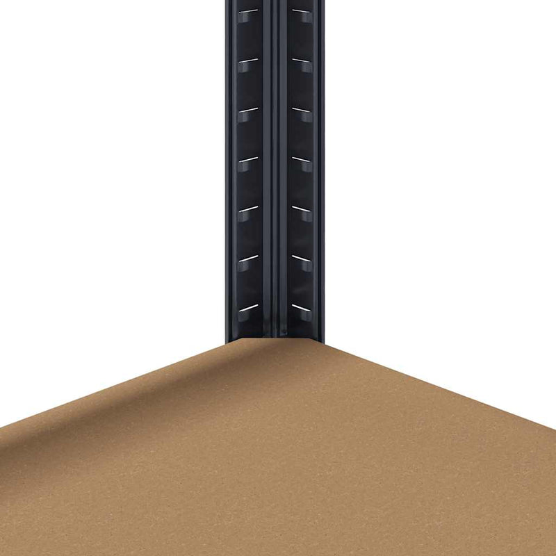 vidaXL 5-Layer Storage Shelf Anthracite Steel&Engineered Wood