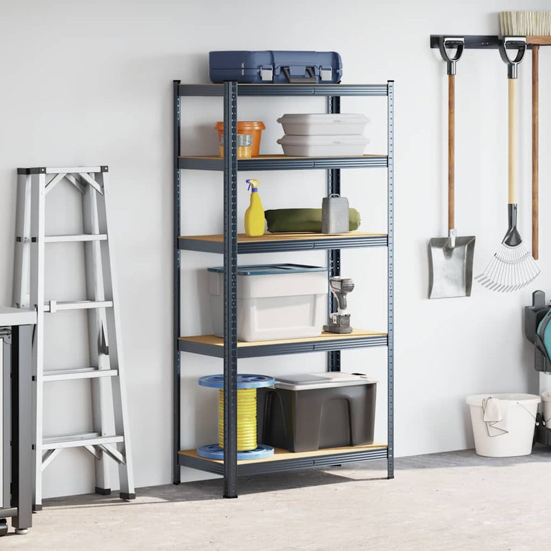 vidaXL 5-Layer Heavy-duty Shelf Anthracite Steel&Engineered Wood