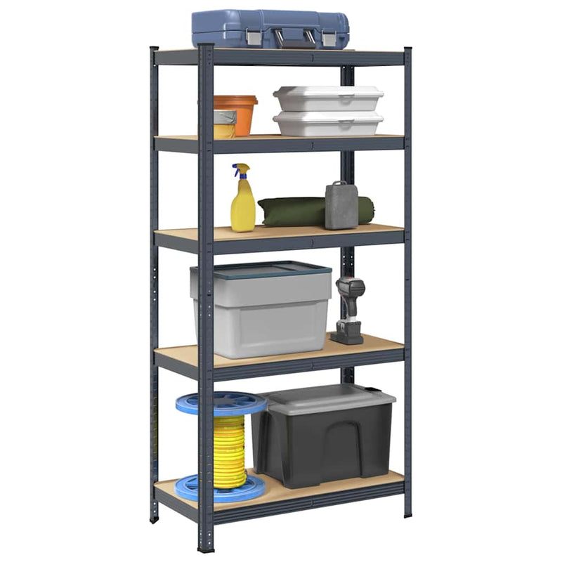 vidaXL 5-Layer Heavy-duty Shelf Anthracite Steel&Engineered Wood
