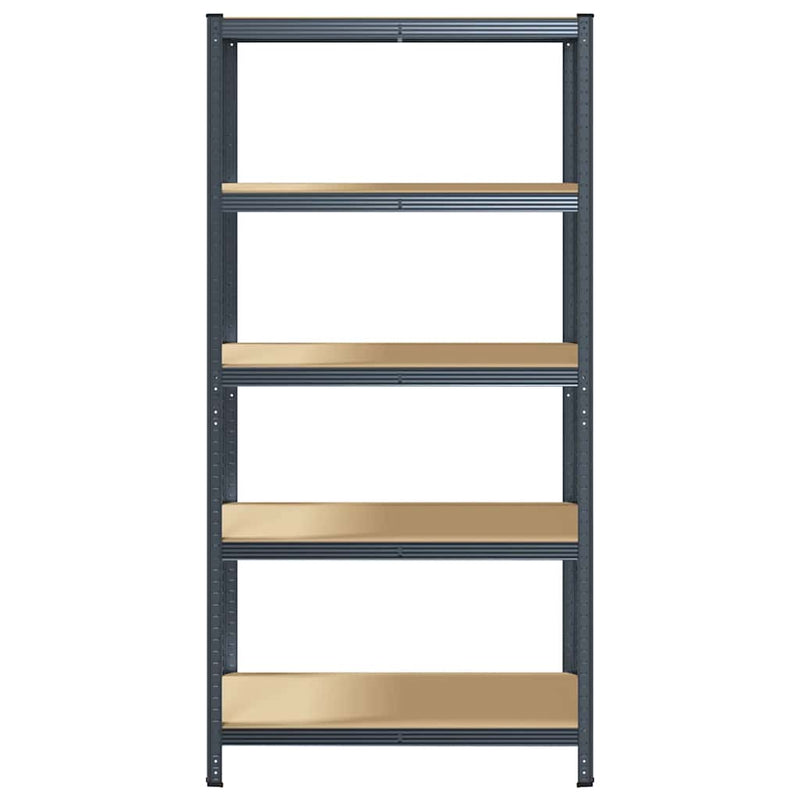 vidaXL 5-Layer Storage Shelf Anthracite Steel&Engineered Wood