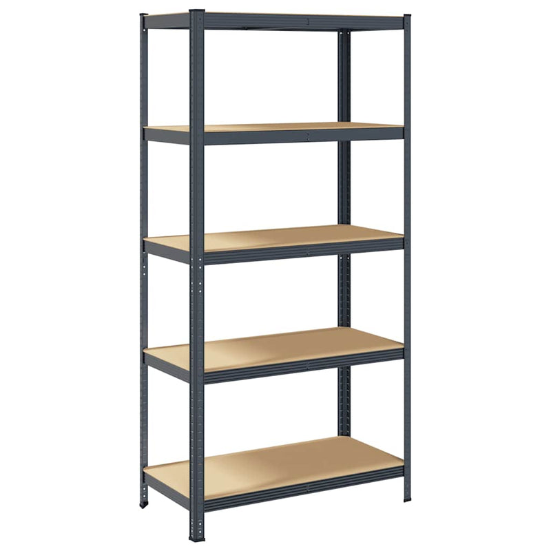 vidaXL 5-Layer Storage Shelf Anthracite Steel&Engineered Wood