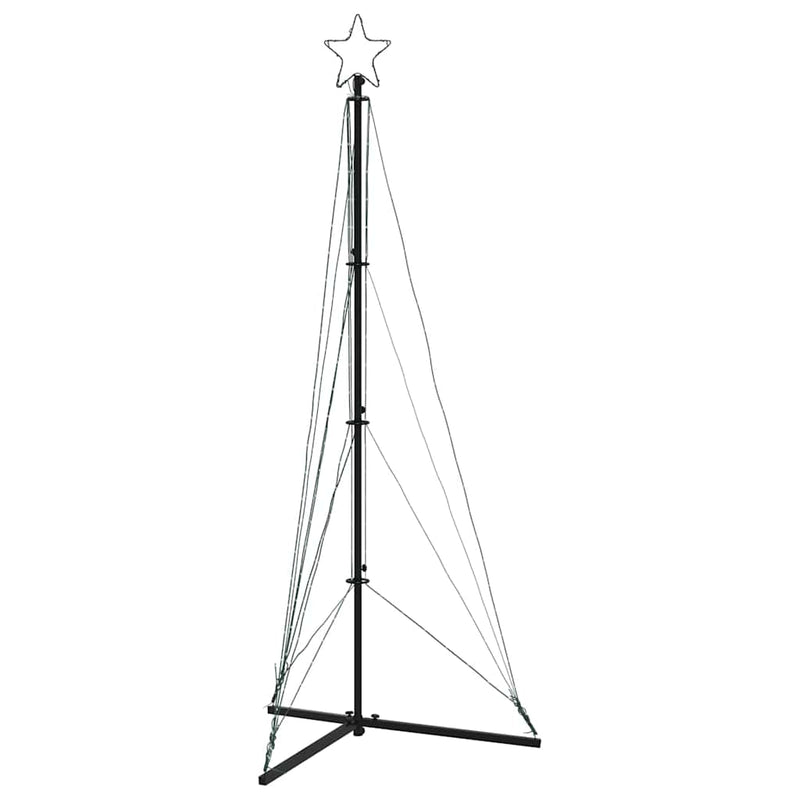 vidaXL LED Christmas Tree 363 LEDs Warm White 182 cm