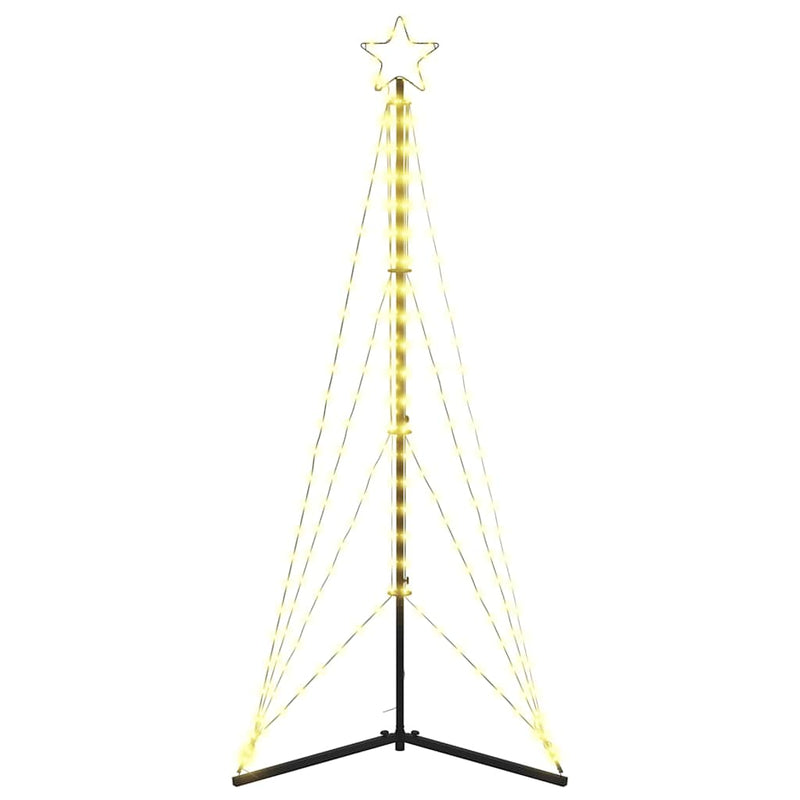 vidaXL LED Christmas Tree 363 LEDs Warm White 182 cm