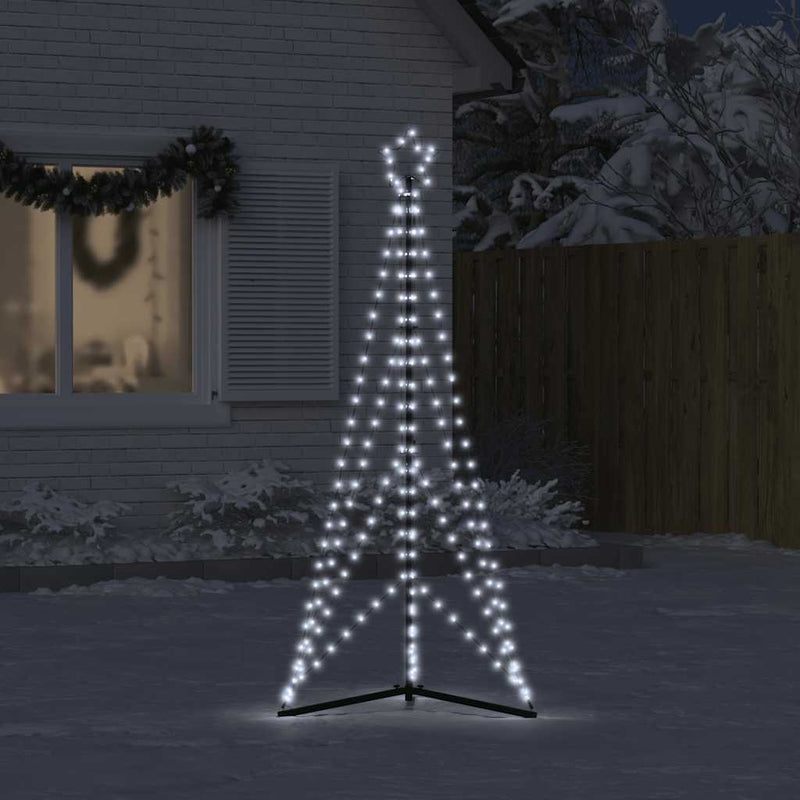 vidaXL LED Christmas Tree 363 LEDs Cold White 182 cm