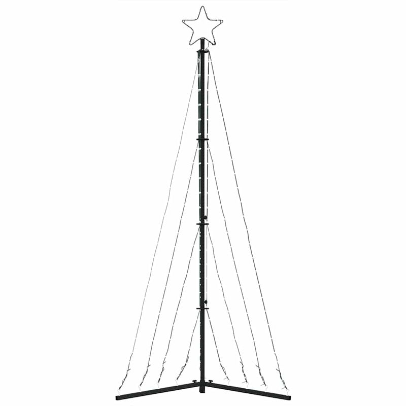 vidaXL LED Christmas Tree 339 LEDs Cold White 187 cm
