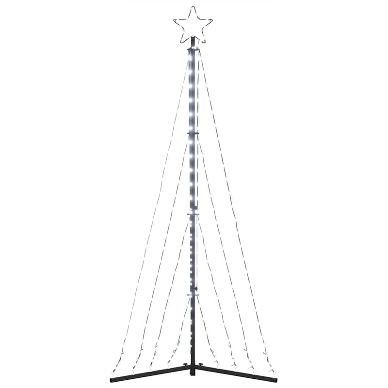 vidaXL LED Christmas Tree 339 LEDs Cold White 187 cm