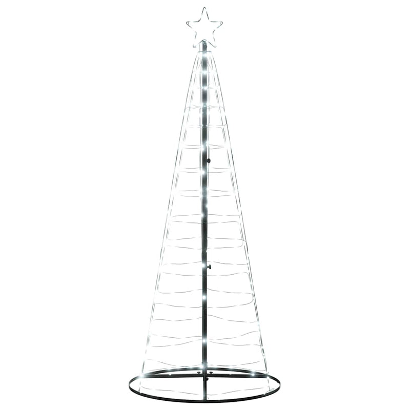 vidaXL LED Christmas Tree 200 LEDs Cold White 180 cm