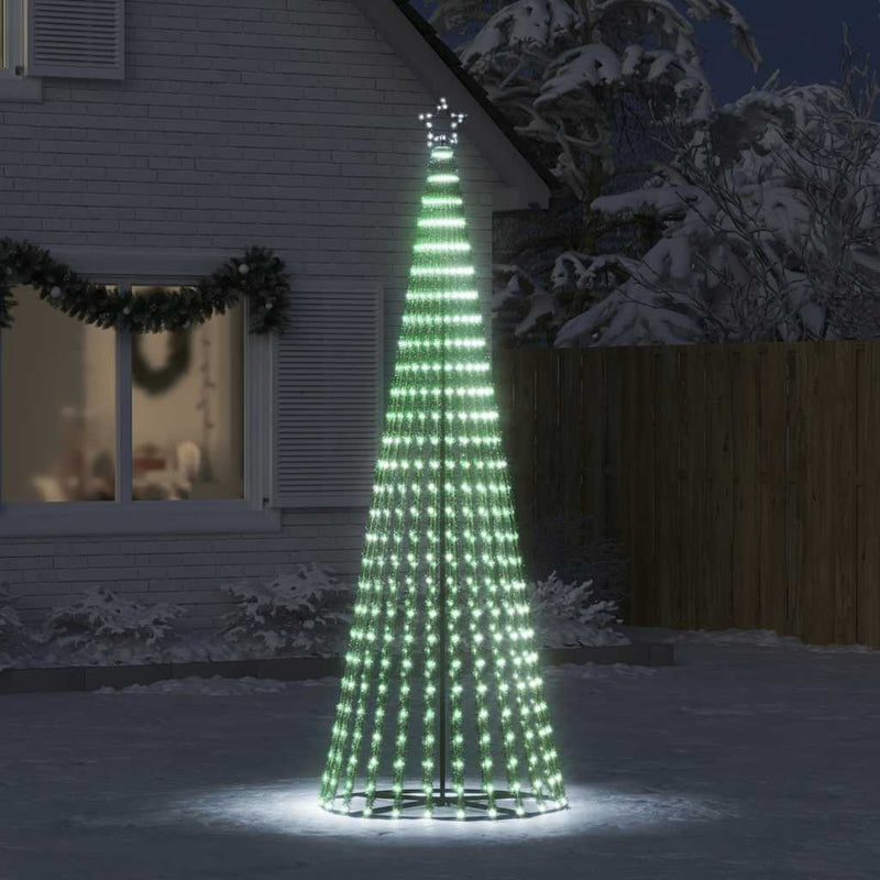 vidaXL LED Christmas Tree 475 LEDs Cold White 250 cm
