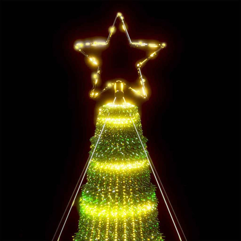 vidaXL LED Christmas Tree 1028 LEDs Warm White 400 cm