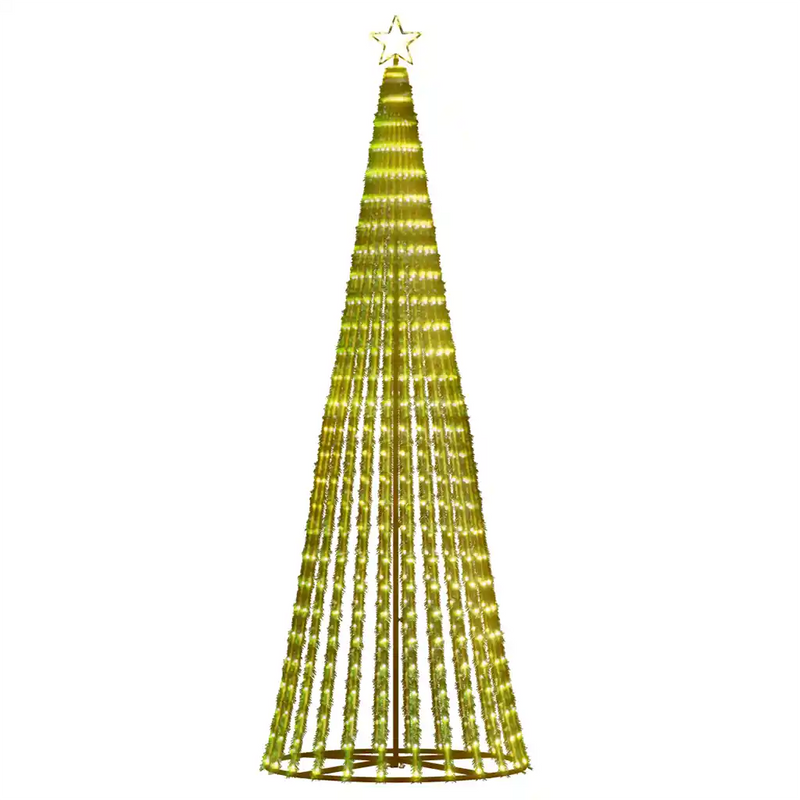 LED Christmas Tree with Spikes 570 LEDs Warm White 300 cm