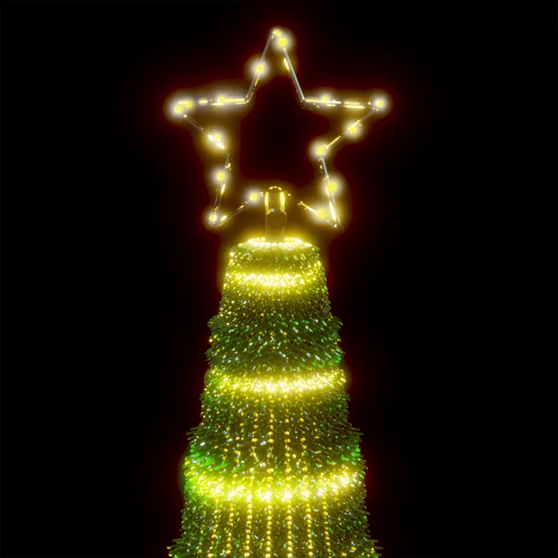 LED Christmas Tree with Spikes 570 LEDs Warm White 300 cm