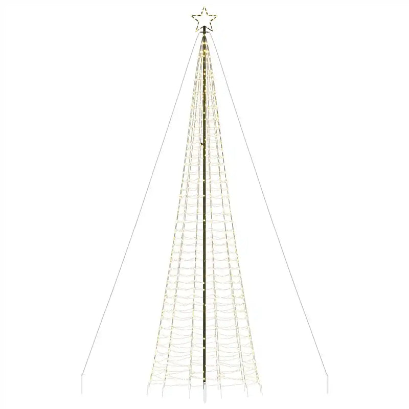 LED Christmas Tree with Spikes 1534 LEDs Warm White 500 cm