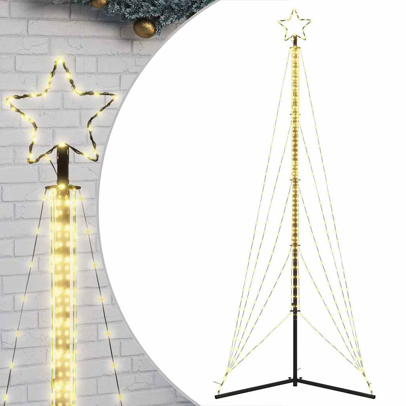 vidaXL LED Christmas Tree 525 LEDs Warm White 302 cm