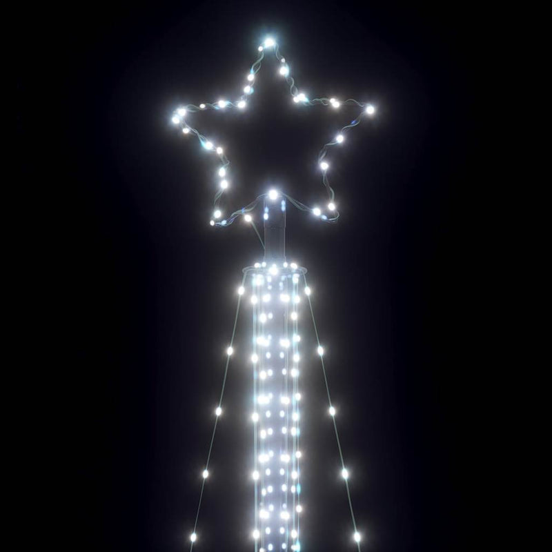 vidaXL LED Christmas Tree 525 LEDs Cold White 302 cm