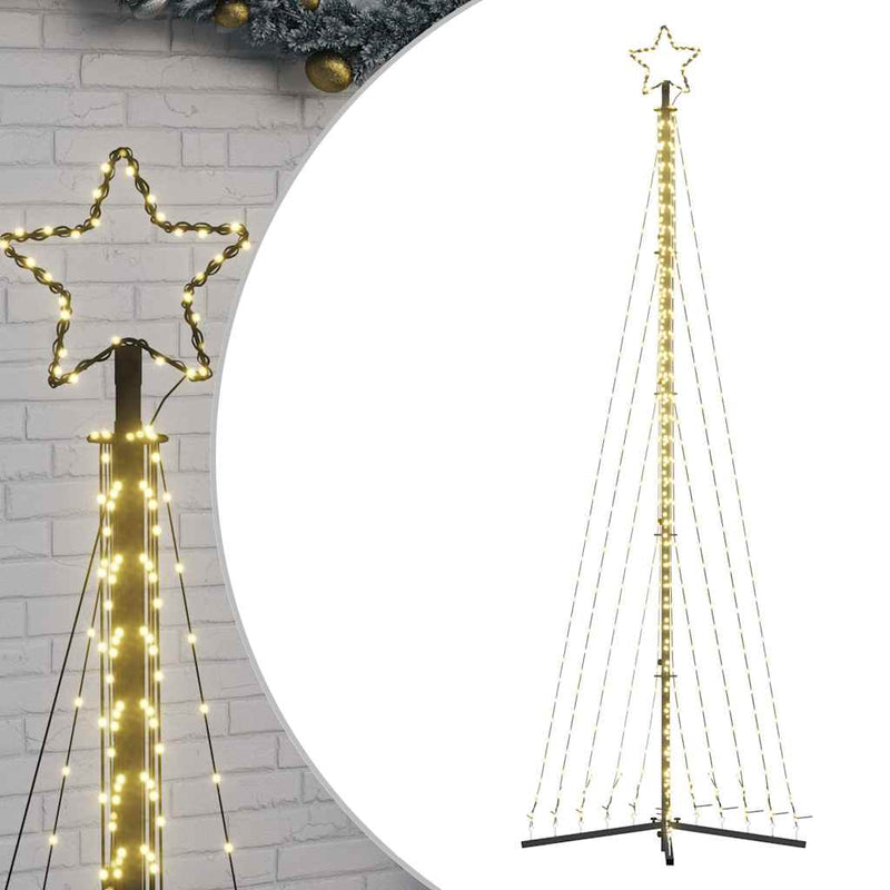 vidaXL LED Christmas Tree 495 LEDs Warm White 302 cm