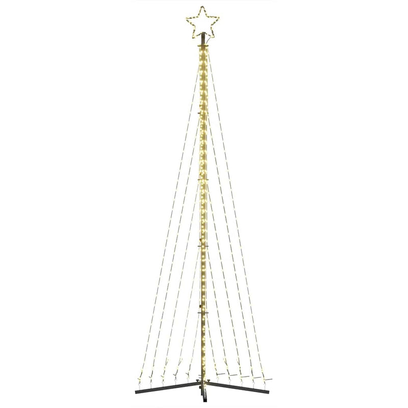 vidaXL LED Christmas Tree 495 LEDs Warm White 302 cm