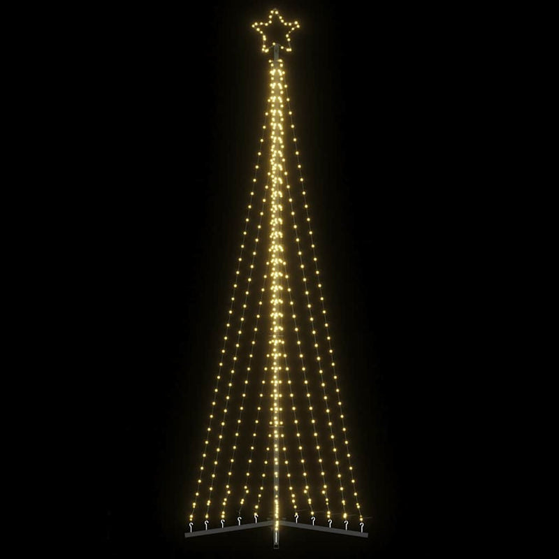 vidaXL LED Christmas Tree 495 LEDs Warm White 302 cm