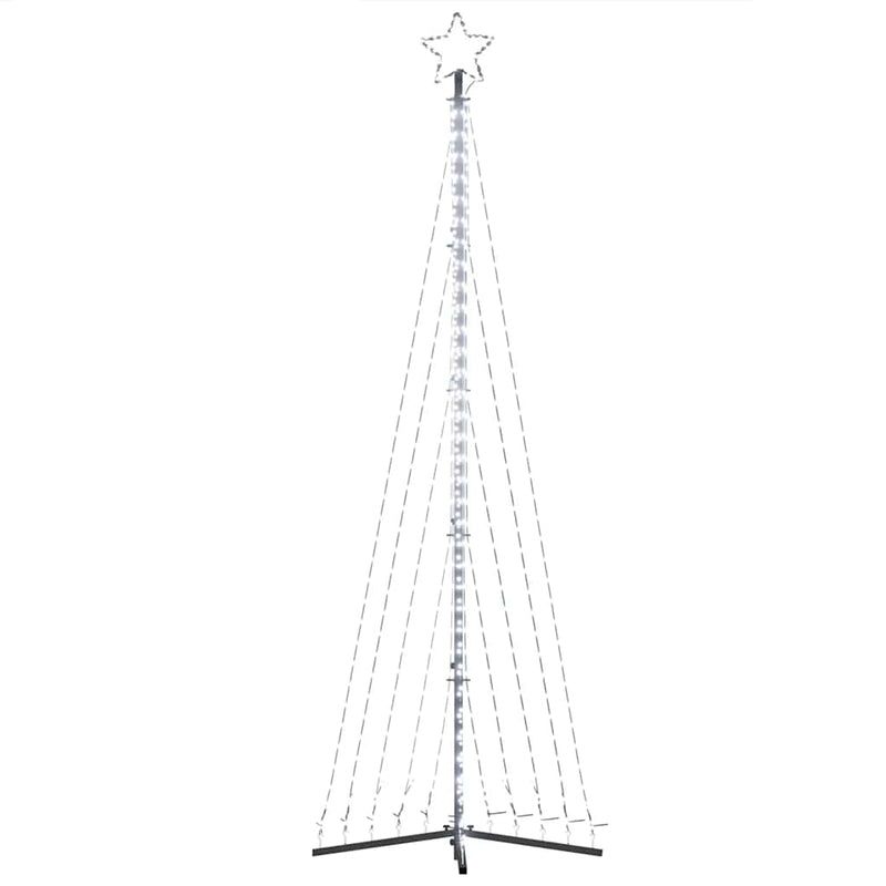 vidaXL LED Christmas Tree 495 LEDs Cold White 302 cm