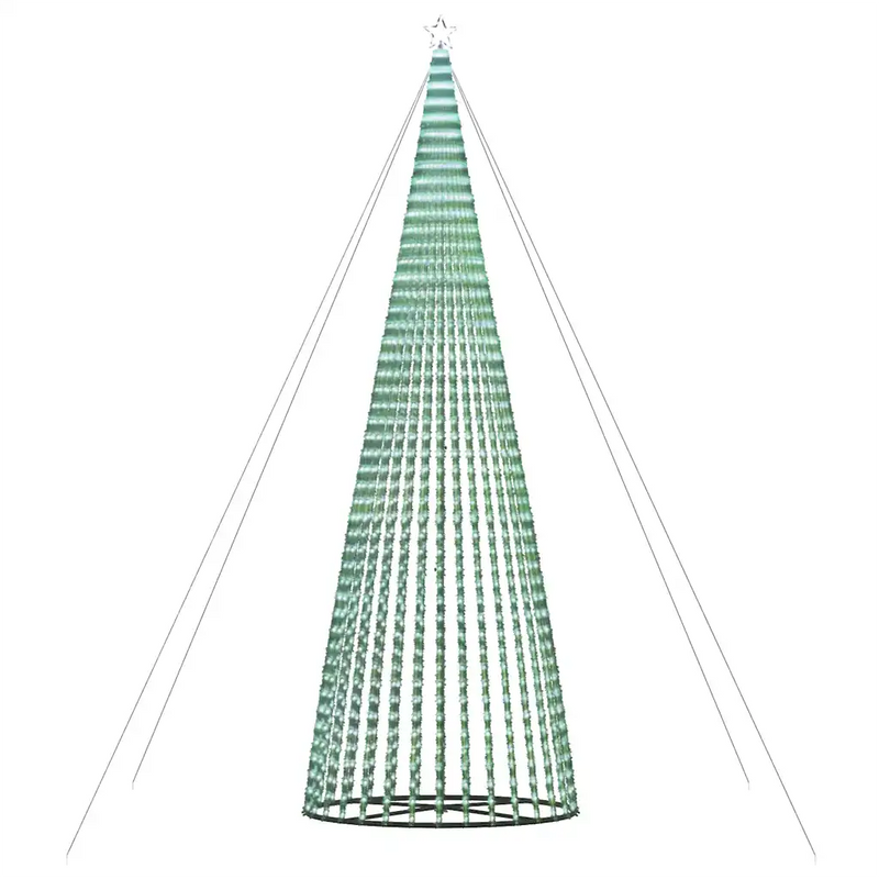 LED Christmas Tree 1544 LEDs Cold White 500 cm