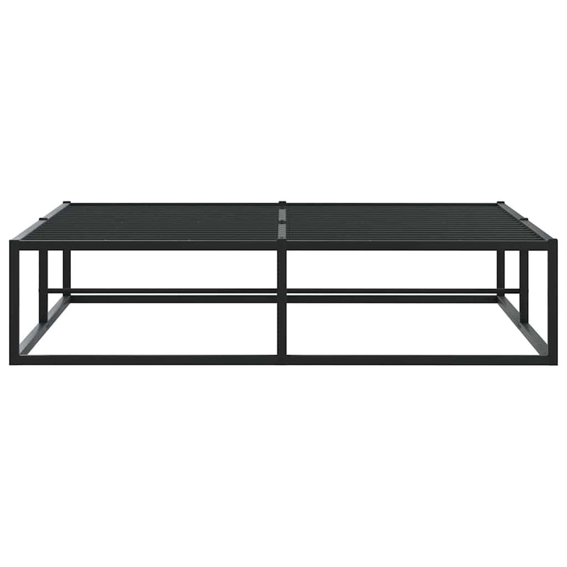 vidaXL Bed Frame without Mattress Black 137x187 cm Double Metal