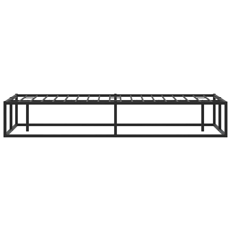 vidaXL Bed Frame without Mattress Black 137x187 cm Double Metal