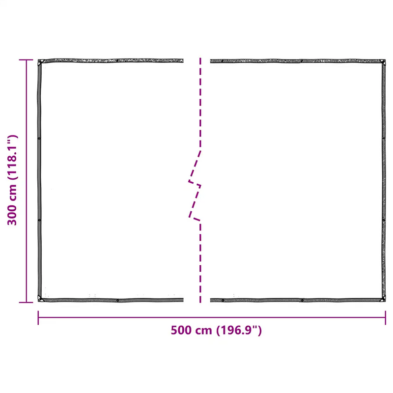 Plant Cover�� with Eyelets 3x5 m Polyethylene