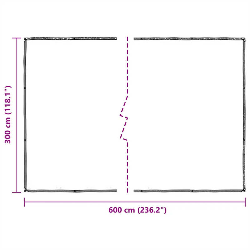 Plant Cover�� with Eyelets 3x6 m Polyethylene