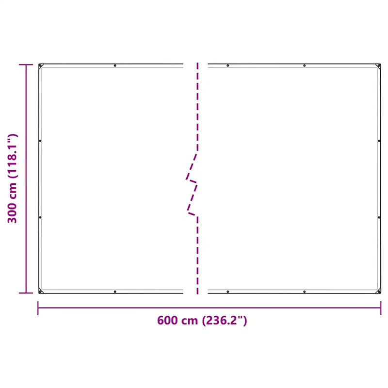 Plant Cover with Eyelets 3x6 m PVC