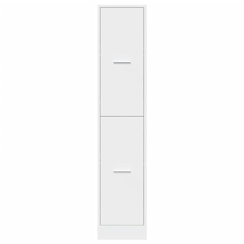 vidaXL Apothecary Cabinet White 30x41x144.5 cm Engineered Wood