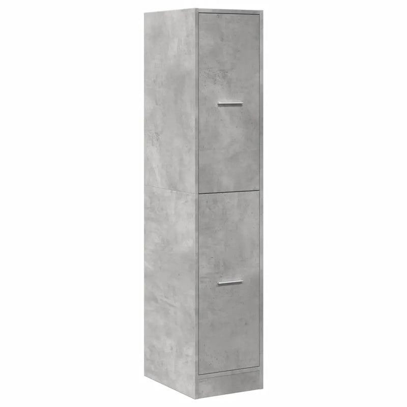 Apothecary Cabinet Concrete Grey 30x41x144.5 cm Engineered Wood