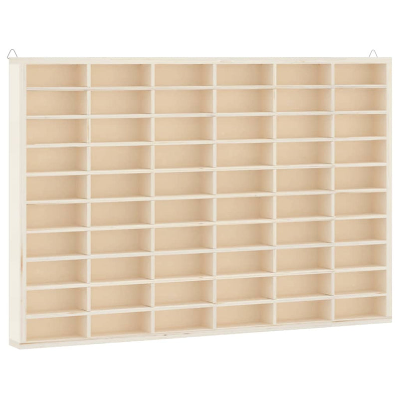 vidaXL Wooden Collector's Display Case with 60 Compartments 60x4.5x40.5cm