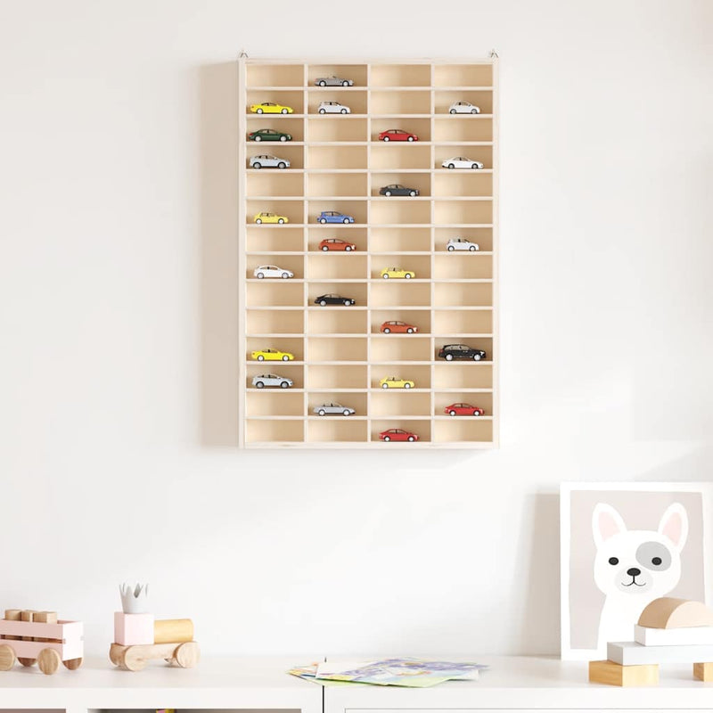 vidaXL Wooden Collector's Display Case with 56 Compartments 40x4.5x60cm