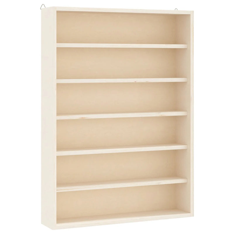 Wooden Collector's Display Case with 6 Shelves 40x8,5x55cm