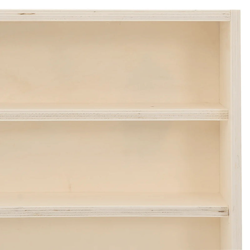 Wooden Collector's Display Case with 6 Shelves 40x8,5x55cm