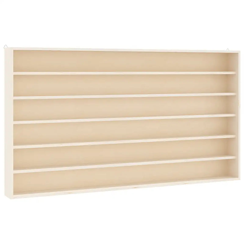 Wooden Collector's Display Case with 6 Shelves 80x8,5x55cm