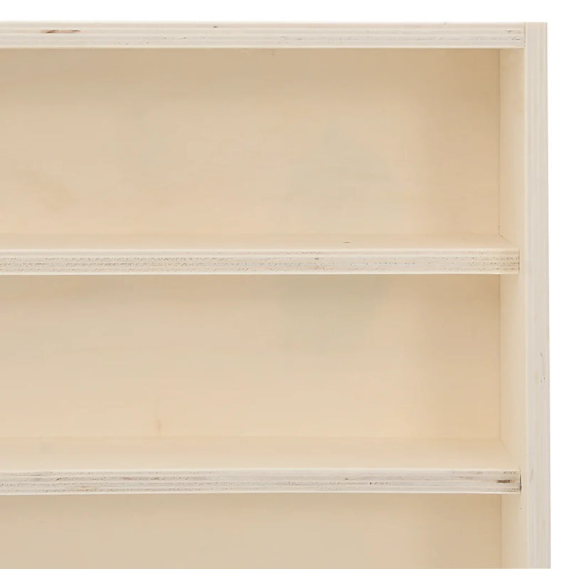 Wooden Collector's Display Case with 6 Shelves 80x8,5x55cm