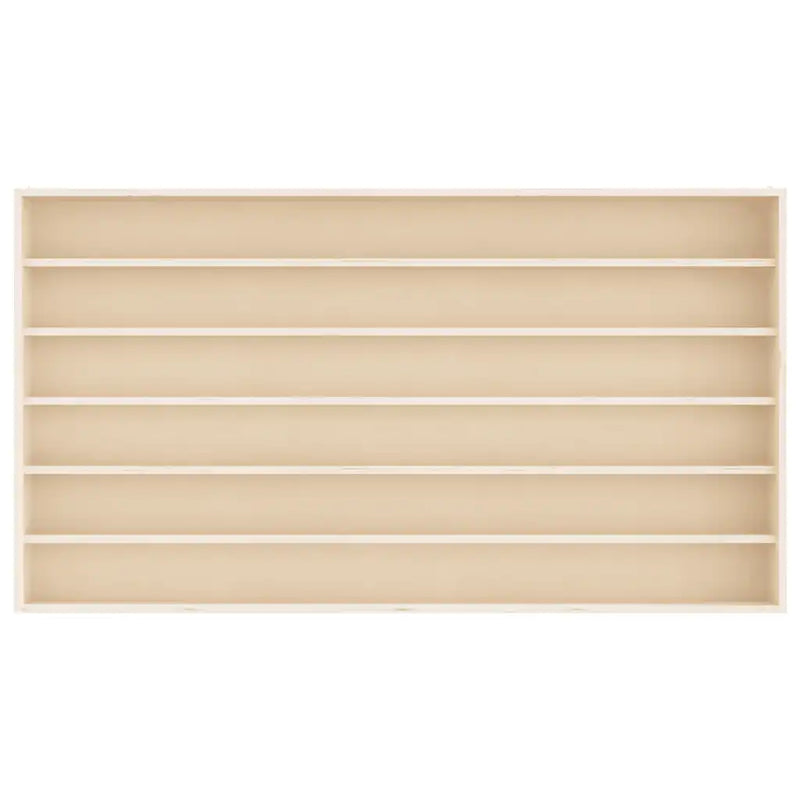 Wooden Collector's Display Case with 6 Shelves 100x8,5x55cm