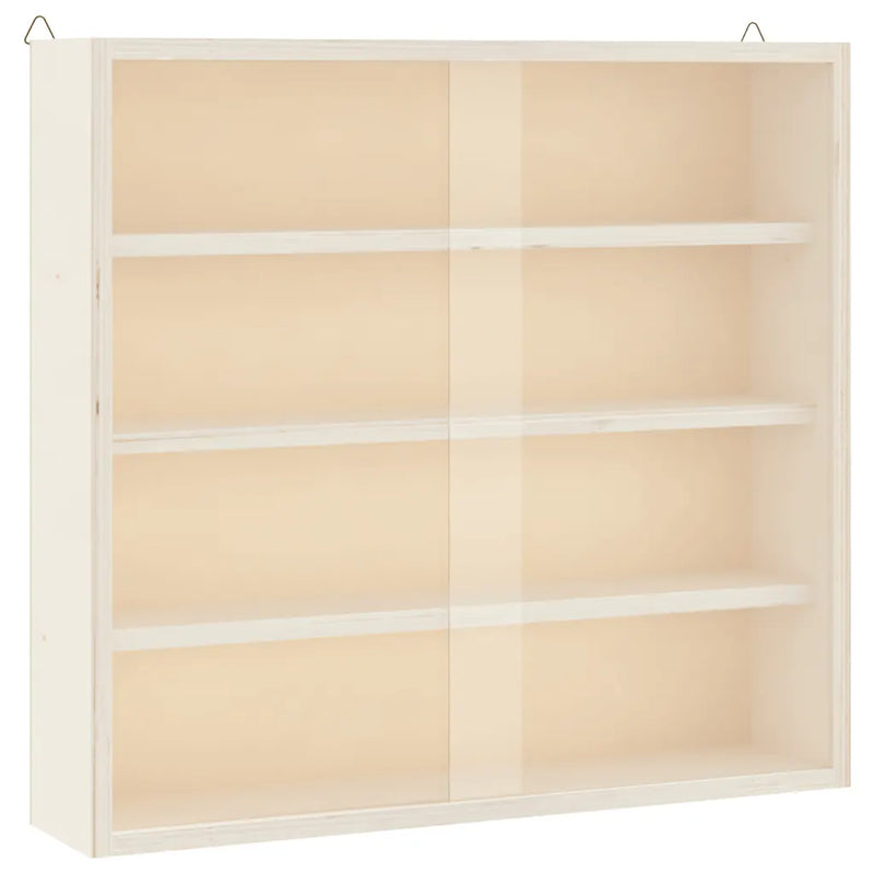 Wooden Collector's Display Case with Doors 40x8,5x37cm