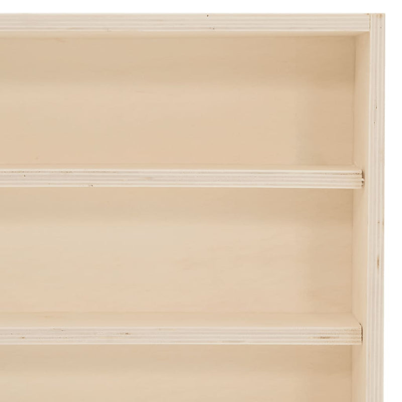 vidaXL Wooden Collector's Display Case with Doors 40x8,5x37cm