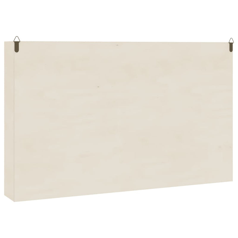 vidaXL Wooden Collector's Display Case with Doors 60x8.5x37cm