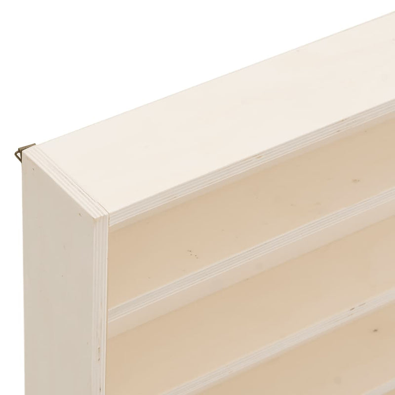 vidaXL Wooden Collector's Display Case with Doors 60x8.5x37cm