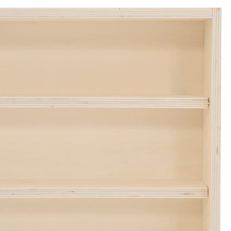 vidaXL Wooden Collector's Display Case with Doors 60x8.5x37cm